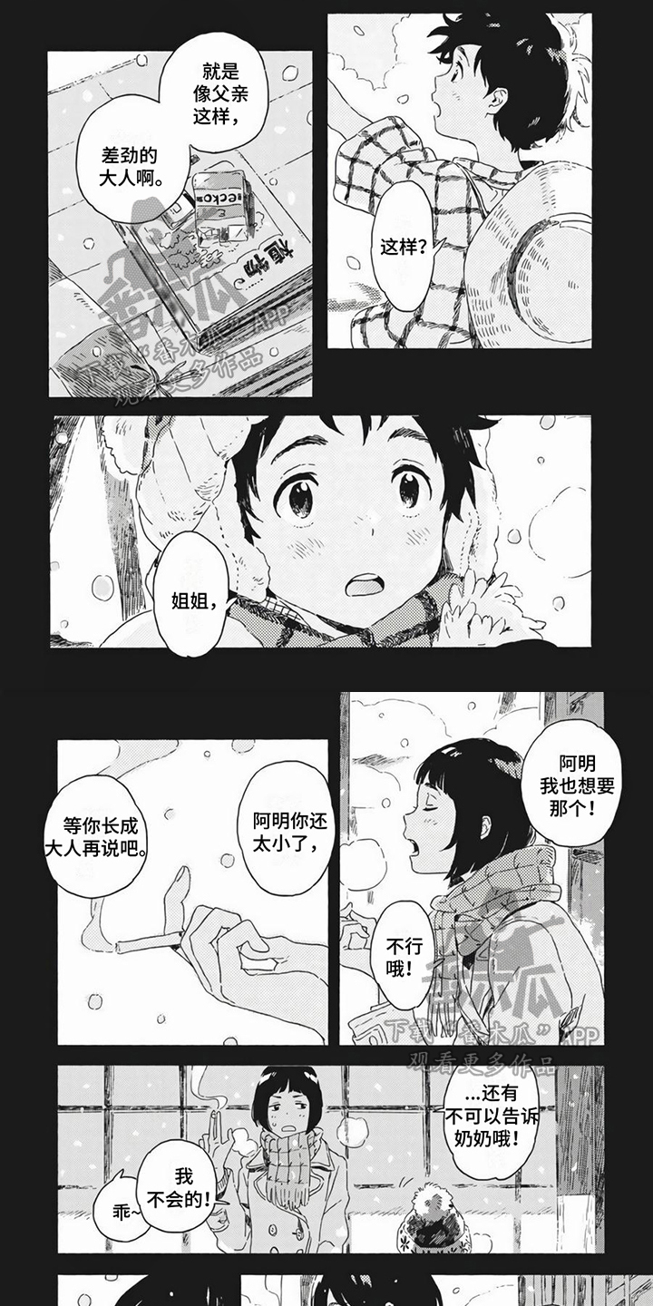 雪中的你好美漫画,第24章：方便1图