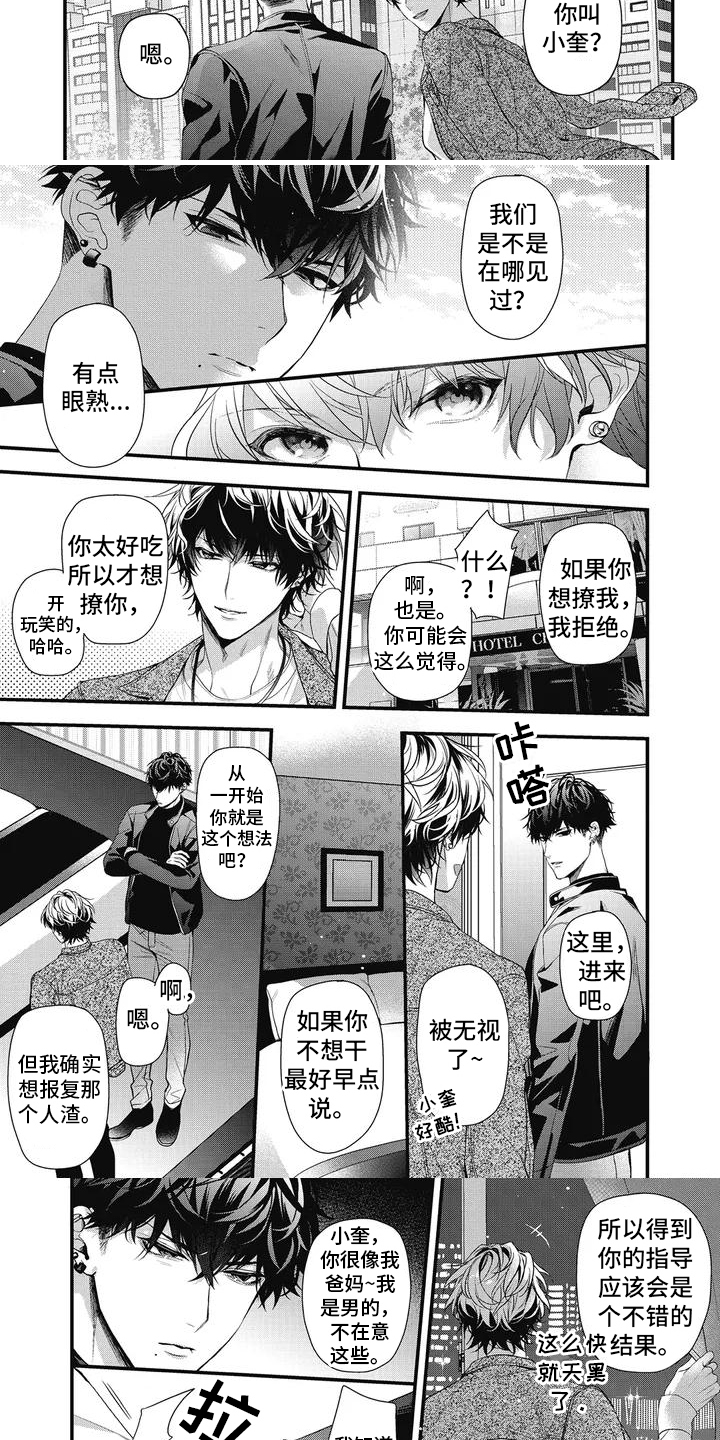 正确处置男二号漫画,第2章：学习一番1图