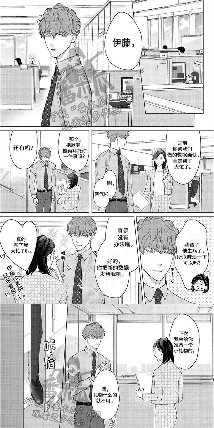 上司的秘密漫画,第4章：面不改色1图