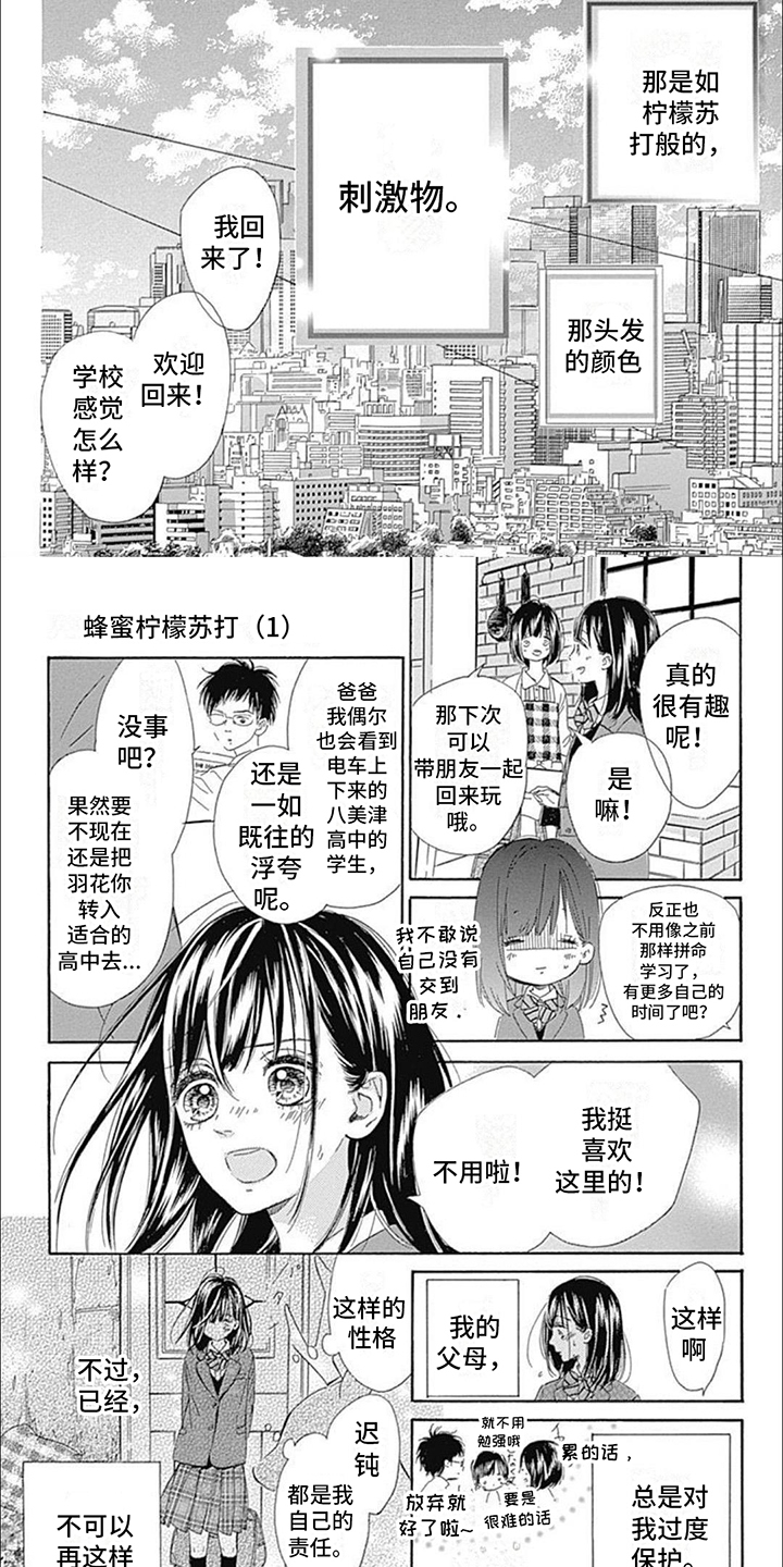 蜂蜜柠檬苏打漫画漫画,第1章：意外1图