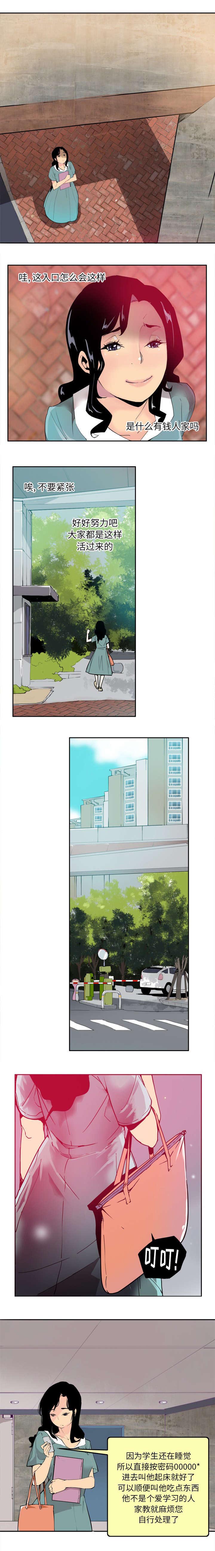 家中授课漫画,第2章：兼职1图