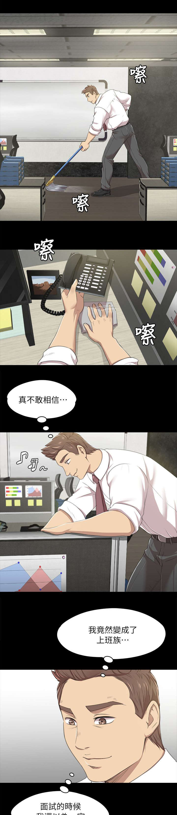 时段分工漫画,第30章：面试1图