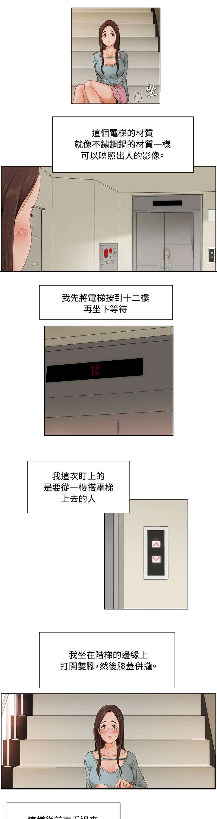 享受被众人注视的感觉是什么心理漫画,第10章：楼梯间2号计划1图