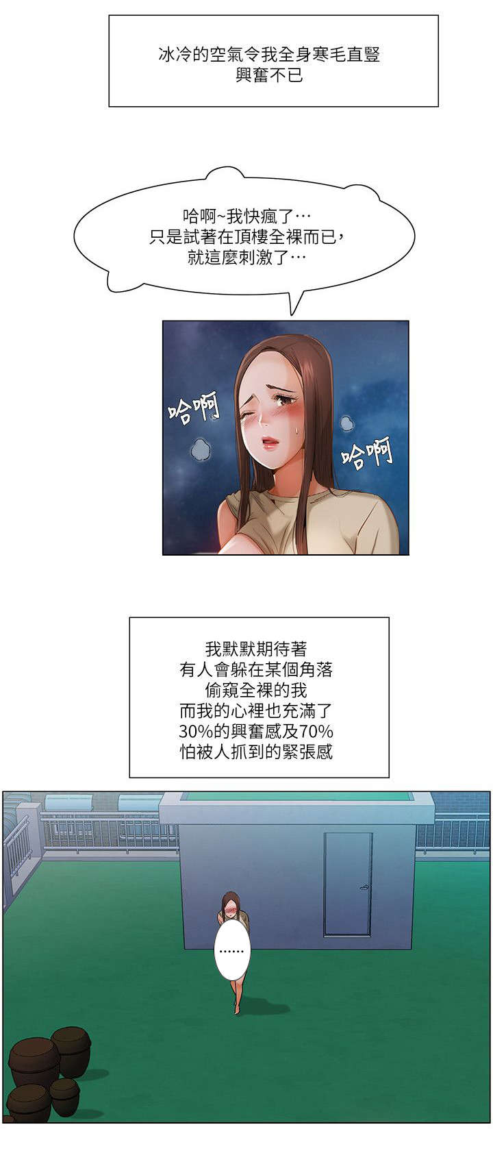 视觉上的享受是什么意思漫画,第32章：天台1图