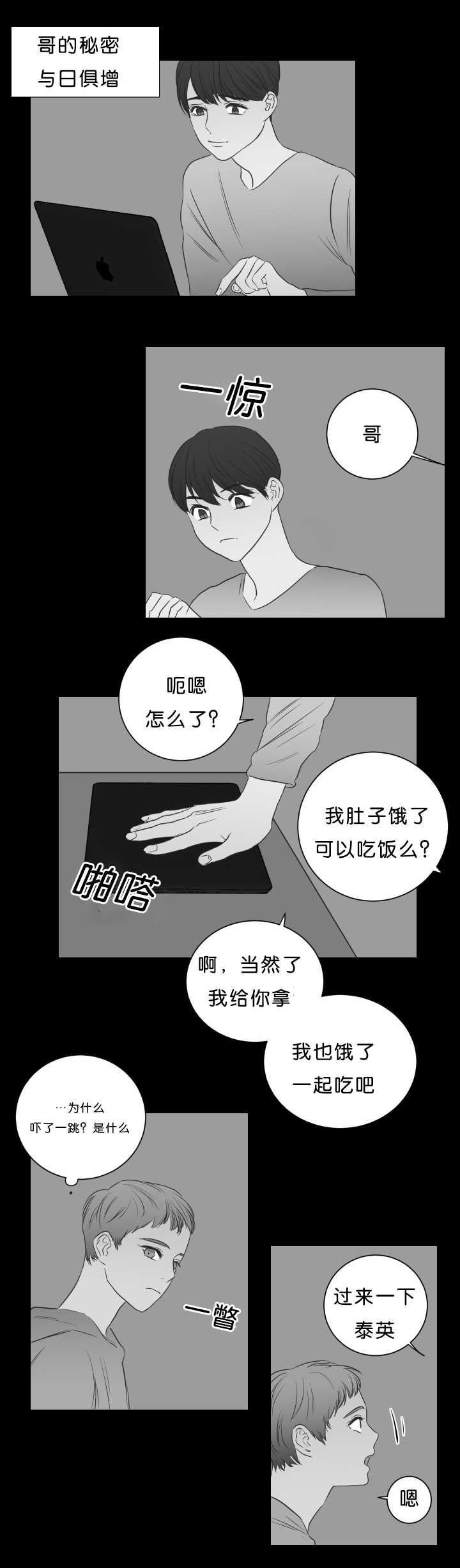 上下直角括号漫画,第21章：哥的秘密2图