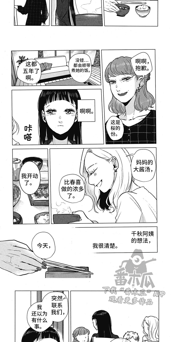 樱花盛开一刹那歌名漫画,第14话1图