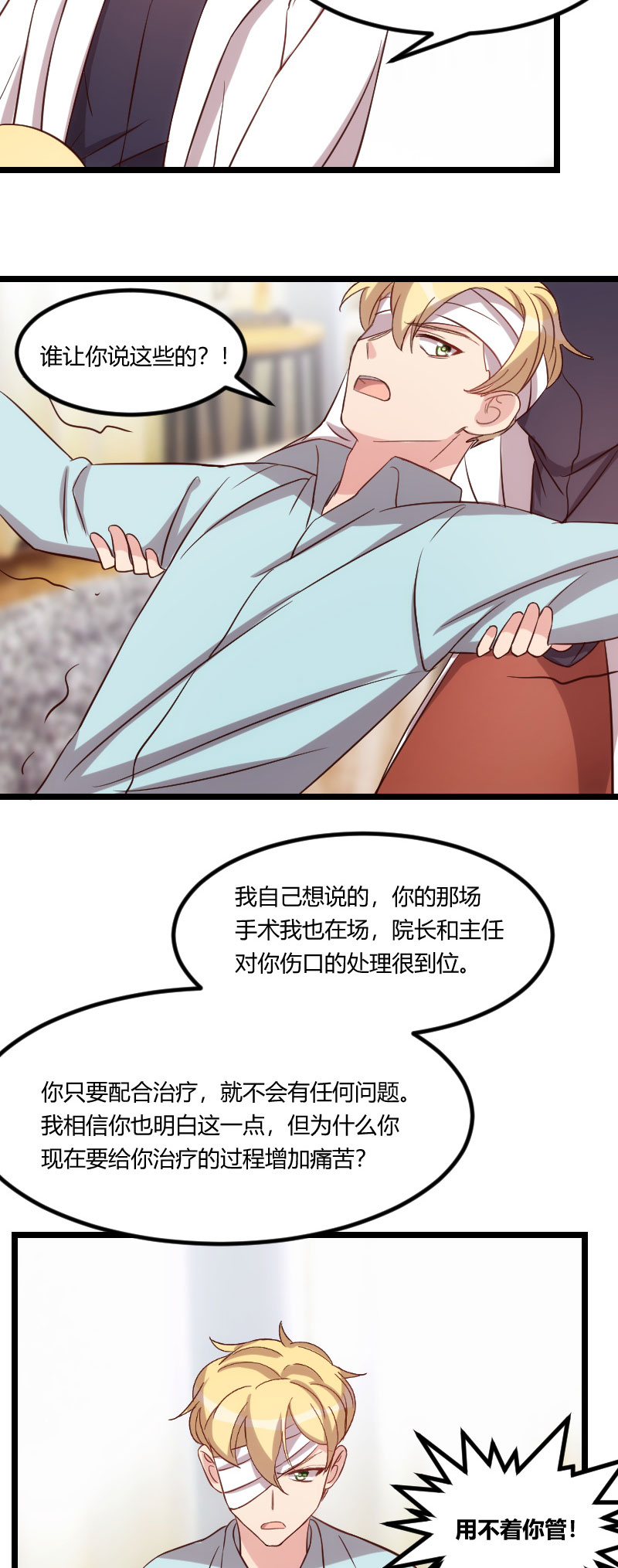 贺少的闪婚暖妻漫画,第96章：用不着你管1图
